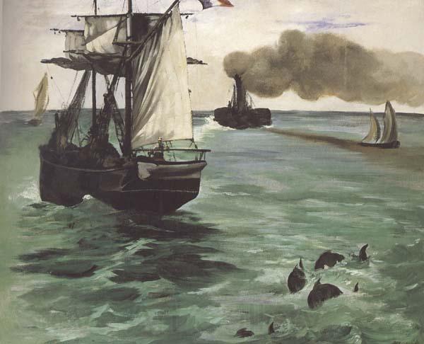 Edouard Manet Les marsouins,marins (mk40) Norge oil painting art